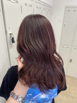 アッシュ 下北沢店(Ash) ブリーチなしでカシスレッド