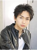 オールバックショート