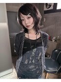 シャギーウルフカットショートウルフ中性ウルフレイヤーカット