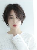 前髪なしショートボブ/フェザーショート