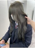 ブリーチなしダブルカラー オリーブグレージュ