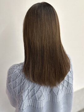 カノエ 福岡香椎店(canoe) オリーブベージュ 透明感カラー ブリーチなし 髪質改善 美髪