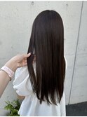 ツヤ髪ストレート髪質改善トリートメント黒髪暗髪ロングヘア