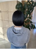 20代30代透明感丸みボブ