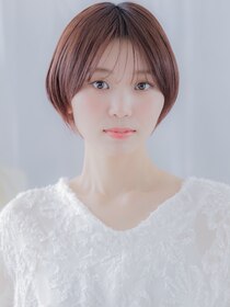 モッズヘア 越谷(mod's hair)&nbsp;艶カラー前下がりショートヘルシースタイルa越谷20代30代40代