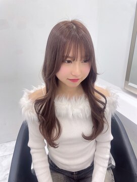 ベレーザ 渋谷(BELEZA) 14794暗髪ミルクティーベージュオリーブカラー髪質改善ロング