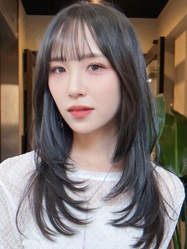 ウィズ 新松戸店(Wiz) 《韓国ハッシュカット》で叶う♪《黒髪ロング》の束感レイヤー