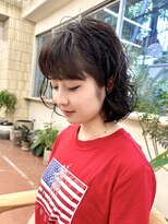 パークレーン アイス イヴェン(park lane ICI yeven)&nbsp;20代30代40代パーマミディアムロングレイヤーカットブリーチなし