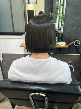 リブロ(LiBro) 髪質改善ストレートダークアッシュ暗めカラー大人ナチュラル