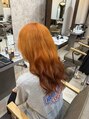 アグ ヘアー リア 郡山安積荒井店(Agu hair ria)&nbsp;オレンジデザインカラー1ブリーチ以上必須のスタイルです