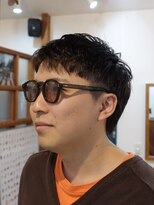 ディッセンバー 伊勢崎(December) メンズショート/センターパート/パーマ/ニュアンスパーマ