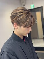 シーバイスリー 綱島(C×3)&nbsp;ブリーチ1回で作るメンズバレイヤージュ.