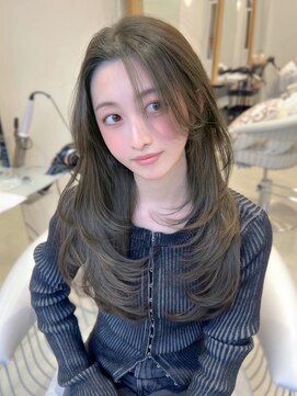 ノエシキカ(noe sikika) ロングレイヤー/韓国/レイヤーカット/ダブルカラー/栄a76