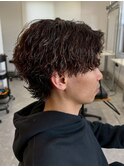 宇都宮メンズカットメンズパーマ波巻きスパイラルパーマツイスパ