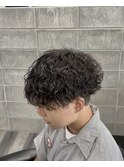 波巻きパーマ