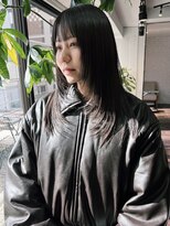 クペウイビ 心斎橋(cope'u yive)&nbsp;黒髪グレーベージュレイヤーロングアッシュカラー前髪パーマ