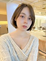 ビーチ(BEACH) 前髪なしショートレイヤーボブミントブラウンナチュラル大人ボブ