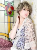 グレーアッシュカラー毛束感マニッシュモードクールショート