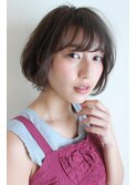 透明感カラー大人ボブ