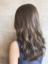 ヘアリゾート粋 リマ 銀座店(lima)&nbsp;シアーベージュ+セピアグレージュ+くすみカラー__ かきあげ前髪