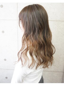 ヘアテリア リュウ 大塚(hair teria ryu) ブリーチ1回ベース/ハイライトグラデーションベージュ