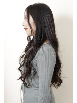 ルーフ 用賀(ROOF) 【ROOF用賀店】透明感ダークグレージュ ツヤ感黒髪 オフィス