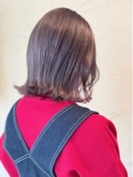 ニコ カシェート 狭山市東口店(nico-cachette) 外ハネボブ×ラベンダーグレー