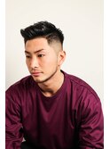 七三オールバックかき上げヘアコンマヘア71