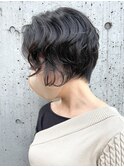 ベティちゃんふうデジタルパーマのラフウェーブショート