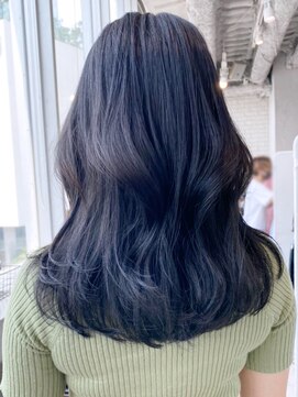 アイティーバイアルバム 松戸店(IT by ALBUM) ブルーブラック_チェリーブラウンフェミニンロング_ba346321