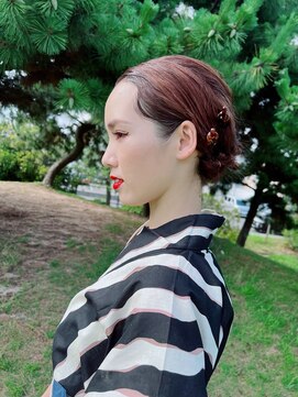 シーナ(scena) 浴衣ヘアセットレトロ風