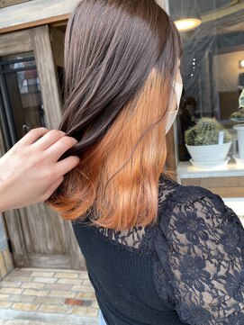 ヘアーデザイングランツ(Hair Design GLANZ) Orange innerColor