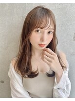 アッシュ 久が原店(Ash) 大人かわいい/ワンカール美髪/ペールベージュ/こなれミディ