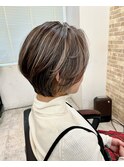 ショート/ショートボブ/20代/30代/ハイライト/韓国ショート　