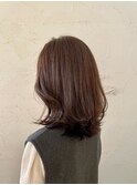 美髪カカオブラウン/地毛風カラー/フェミニン【元町/石川町】