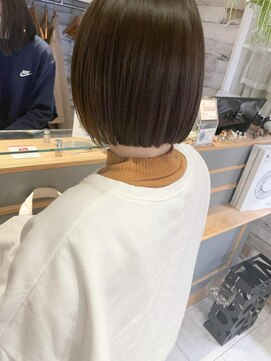 ネオリーブ チロル 横浜西口店(Neolive CiroL.) 切りっぱなしボブ 韓国ボブ