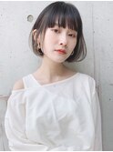 お洒落抜け感シアーボブ