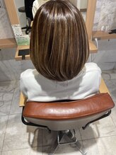 ビアンコカーロ 用賀店(Bianco caro) ハイライト/肩ラインボブ/ヘルシースタイル/30代40代
