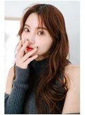 韓国風　ロング　顔まわり