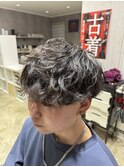 滋賀/南草津/メンズ美容室/波巻きツイストスパイラルパーマ