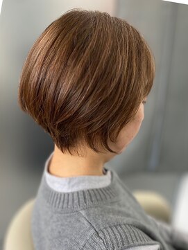 ジエクトアイロ 江坂駅前店(The Ect ilo) 似合わせショート/ショートボブ/マロンベージュ/江坂