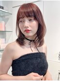 暗めカラー韓国レイヤーマロンベージュくすみベージュ原宿表参道