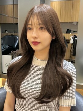 ロンド 表参道店(Lond) くびれヘア/顔周り/韓国/レイヤーカット/黒髪/ロング/前髪/