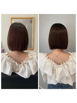 エン(en.) ぱつっとボブでコンパクトなシルエットに◎