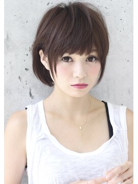 ビューブルー 亀戸錦糸町(VIEW BLUE) 暗めカラーグランマッシュショートボブ