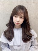 韓国風レイヤー/韓国風ヘア/髪質改善/透明感カラー