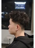 スパイキーショート×テーパーフェード