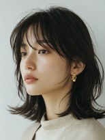 ヴィッカエコル (vicca 'ekolu)&nbsp;ミディアムレイヤー/グレージュ/レイヤーボブ/ココアブラウン