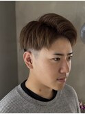 メンズアッシュカラー/刈り上げ/アップバング