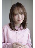 ミディアムレイヤー・ボブ/絶壁解消/２０代/３０代/長め 